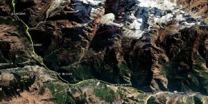 Snow Breaks Off, Triggering a Glacial Flood