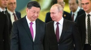 Leaders of Russia, China and Iran at the SCO Summit