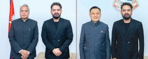 Indian and Chinese Ambassadors Meet Prime Minister Balendra Shah
