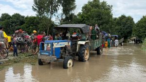 Susta Residents Being Evacuated to Safety